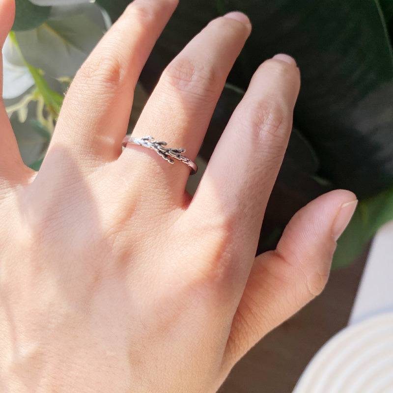 Silver Willow Ring