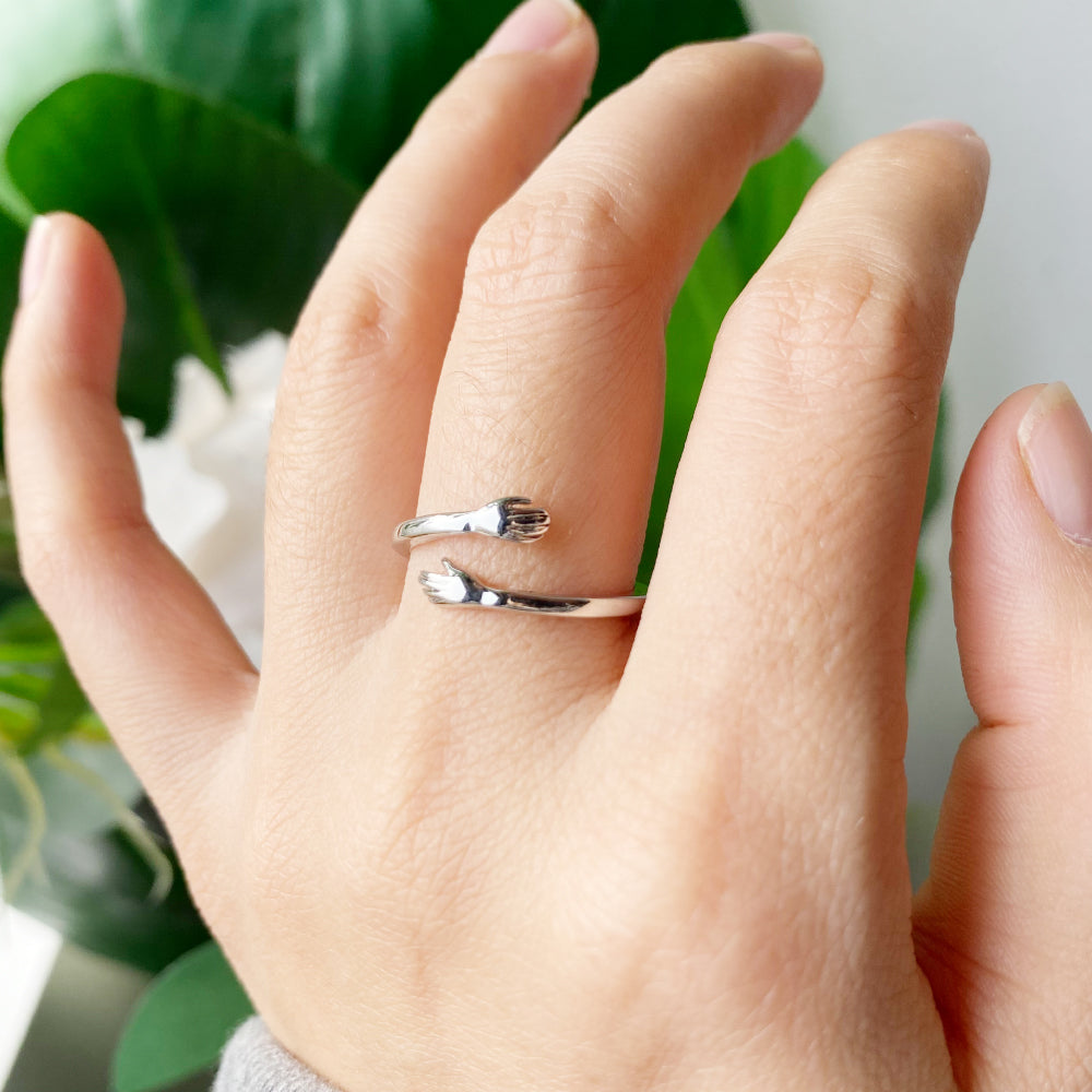 Silver Embrace Ring