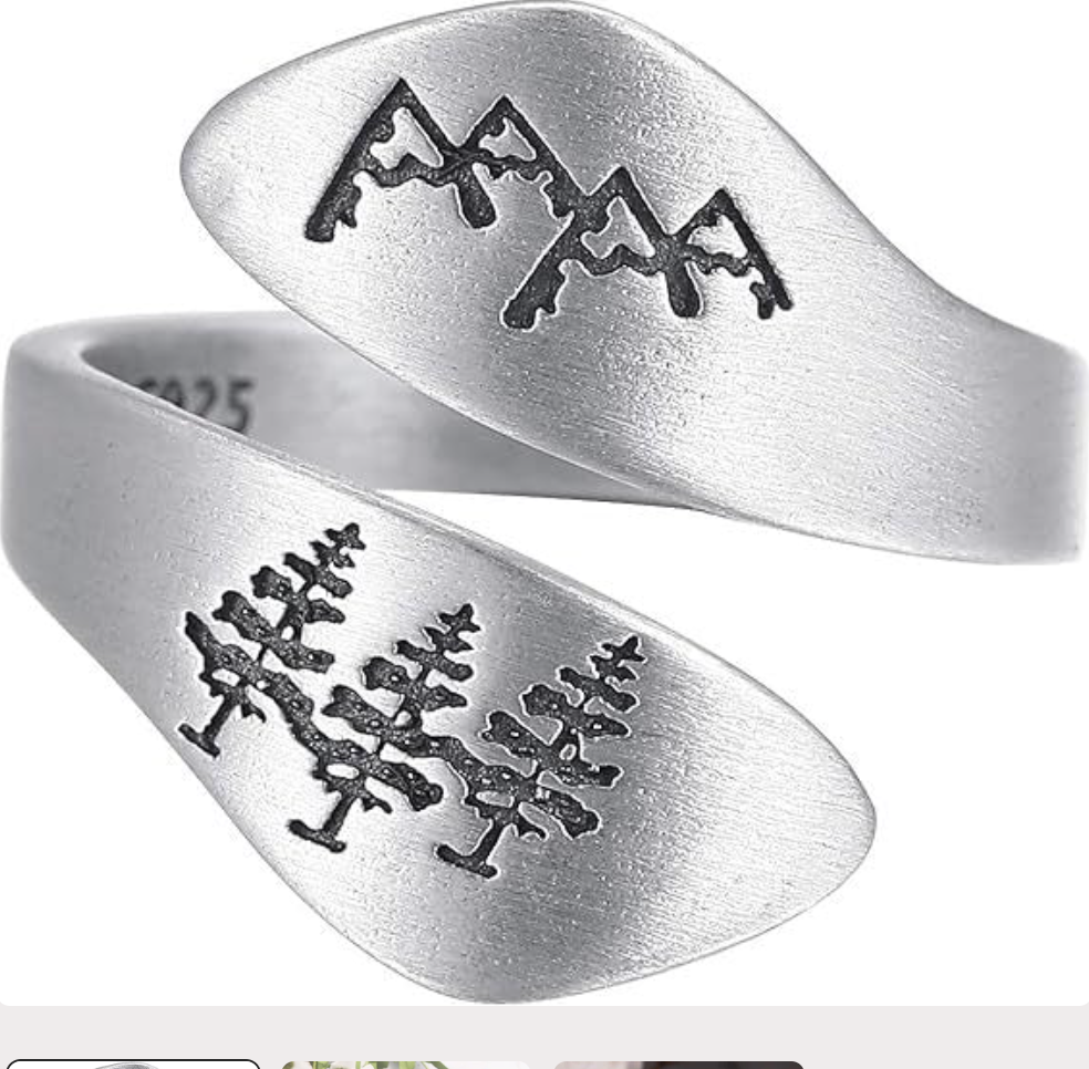 Beautiful Mountains Twist Ring