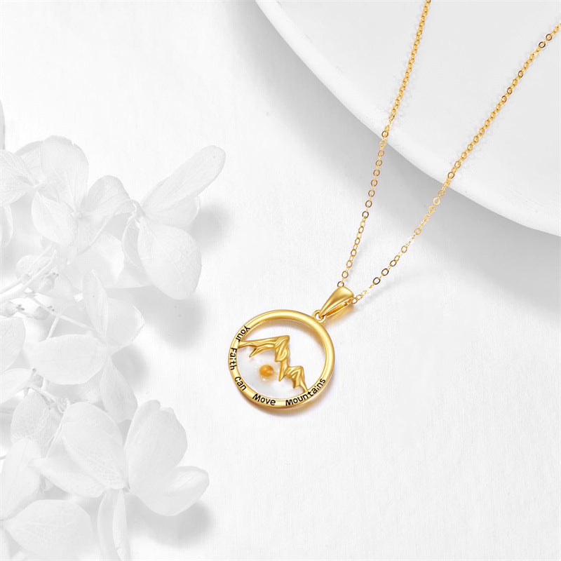 Golden Peaks Necklace