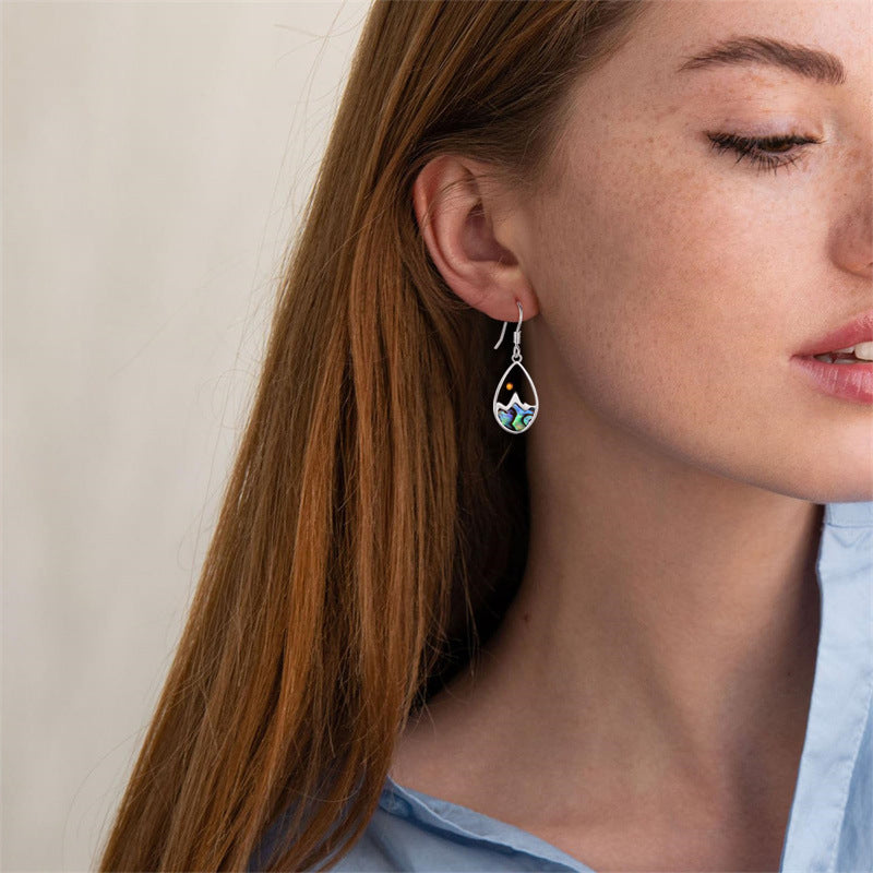 Raindrop Abalone Earrings